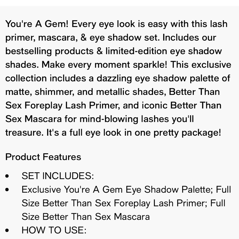 TOO FACED You're a Gem! Makeup Gift set - Picture 7 of 8